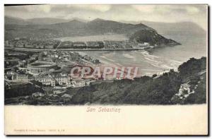 Postcard Old San Sebastian