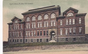 High School , St John , New Brunswick , Canada , PU-1907