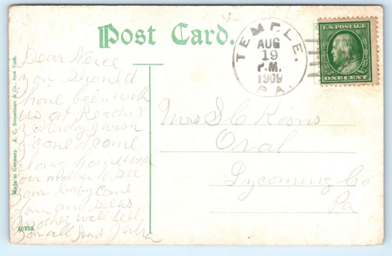 Reading PA Pennsylvania River Bridge Postcard