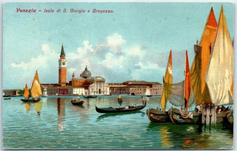 M-26189 Island of San Giorgio and Bragozzo Venice Italy