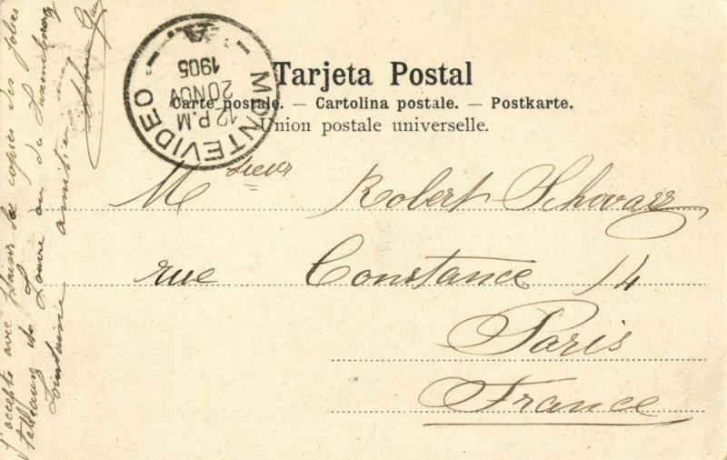 uruguay, FRAY BENTOS, Embarcadero del Establecimiento Liebig (1905) Postcard