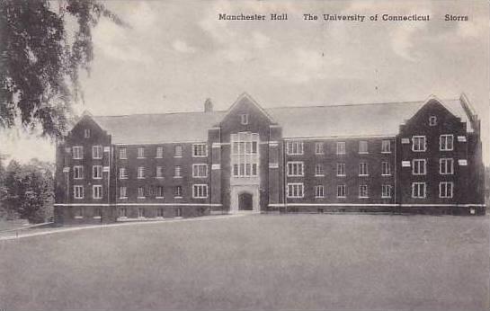 Connecticut Storrs The Manchester Hall The University Of Connecticut  Albertype