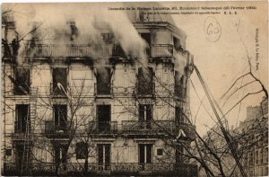 CPA Catastrophe - Incendie de la Maison Laurette, 63 Bld. 1904 (988138)