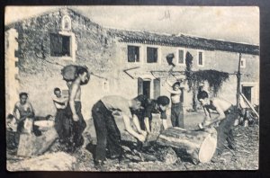 Mint France Real Picture Postcard WWI Soldiers At The Farm