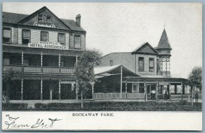 ROCKAWAY PARK QUEENS LONG ISLAND NY HOTEL ADIRONDACK ANTIQUE POSTCARD