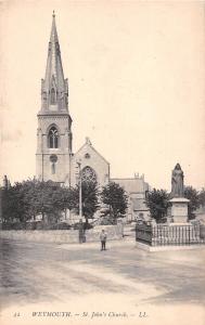 WEYMOUTH DORSET UK ST JOHN'S CHURCH POSTCARD