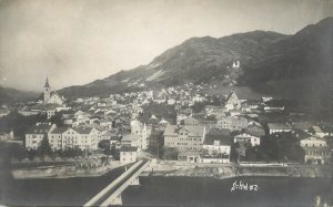 Austria Schwaz panorama photo postcard