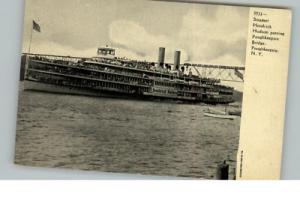 Poughkeepsie NY Steamer Hendrick c1910 Postcard