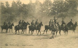 Postcard Belgium Military Calvary Charge Armee Belge 22-14125