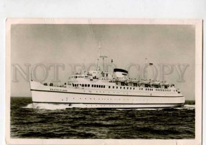 400956 GERMANY ship Deutschland 1957 year RPPC shiiping post