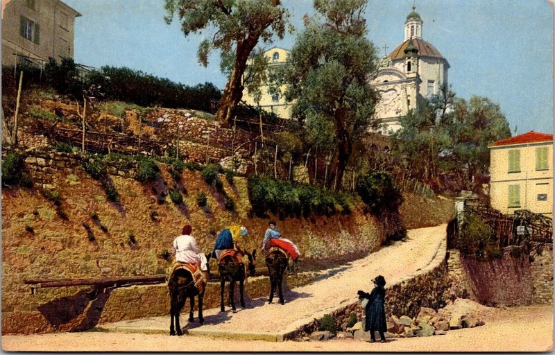 Vtg Italy Riviera di Ponete San Remo Postcard