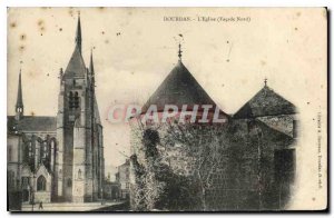 Old Postcard Dourdan S and O Church Facade North