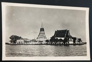 Mint Thailand Real Picture Postcard Temple View Bangkok