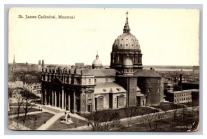 Vintage 1910s Postcard St. James Catherdal, Montreal, Canada