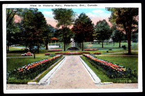 Ontario PETERBOROUGH View in Victoria Park pm1925 Pub Valentine & Sons - WB