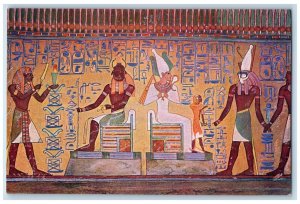 Tomb Of Rameses Ist Represents The King In His Gorgeous Kilt Egypt Postcard