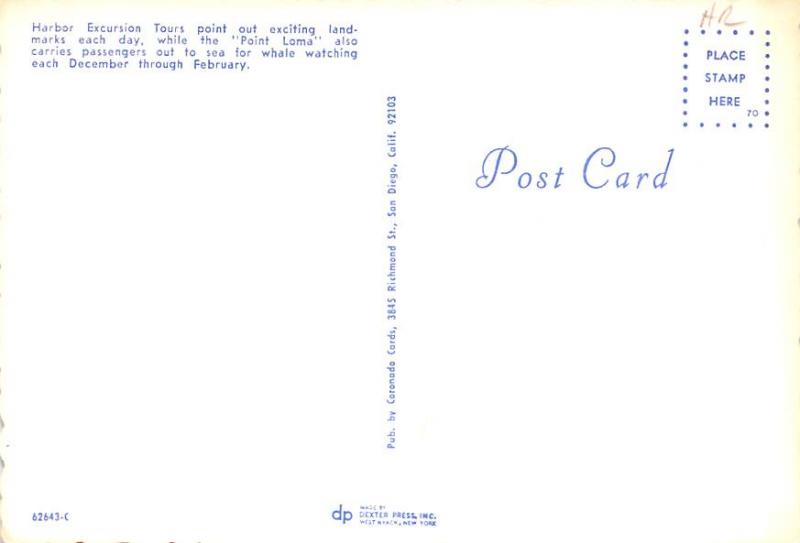 Harbor Excursion Tours - San Diego, California