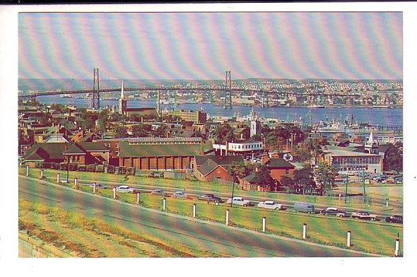 MacDonald Bridge from Citadel Hill, Halifax, Nova Scotia