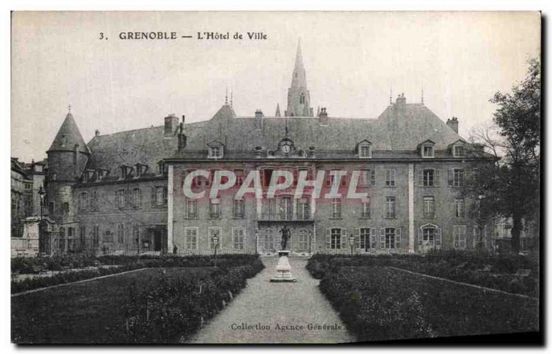 Old Postcard Grenoble L & # 39hotel Town