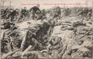 Siege d'Anvers 1914 Antwerp Belgium German WW1 Military Battle Postcard H24