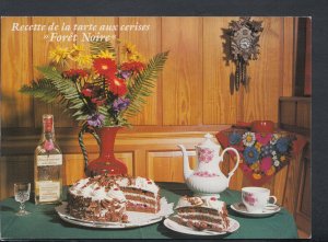 Food & Drink Postcard - Recette De La Tarte Aux Cerises - Foret Noire  RR6643