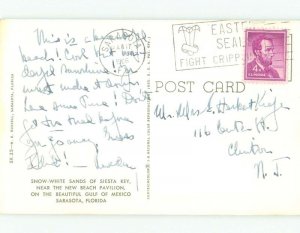 Pre-1980 BEACH SCENE Sarasota Florida FL d7536