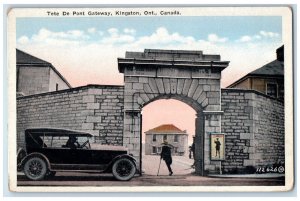 c1910 Tete De Pont Gateway Kingston Ontario Canada Unposted Antique Postcard