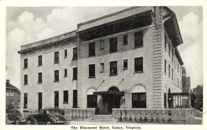 Vintage Postcard The Blue Moon Hotel Building Historic Landmark Galax Virginia