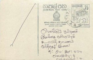 Entier Postal Stationery Postal Sri Lanka Ceylon Lion