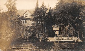 PC1/ Lake Placid Adirondacks New York RPPC Postcard c1910 Camp Minnow Brook 4