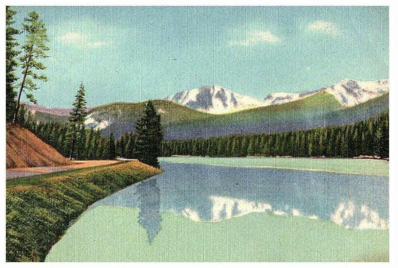 Sylvan Lake sylvan Lake Pass Yellowstone Postcard 4A-H1853