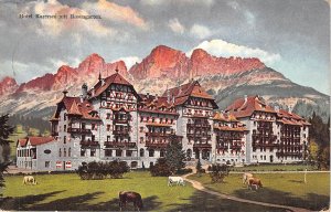 US82 Austria Hotel Karersee mit Rosengarten Sudtirol Bolzano area Italy