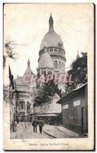 Old Postcard From Paris Eglise Sacre Coeur Montmartre