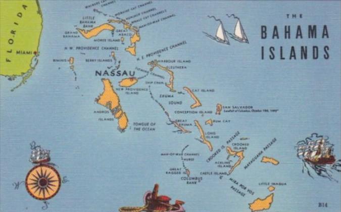 Bahamas Map Of The Bahama Islands