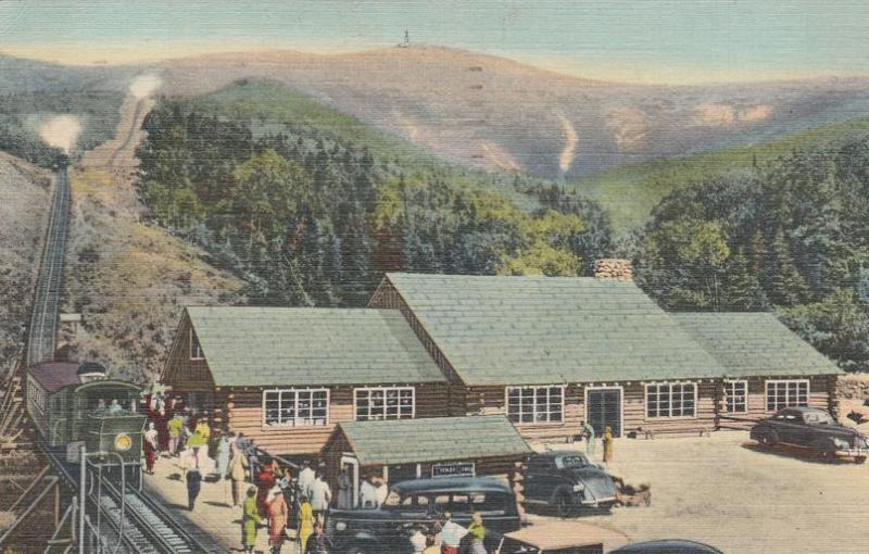 Cog Railway Base Station Mt Washington White Mts NH pm 1950 