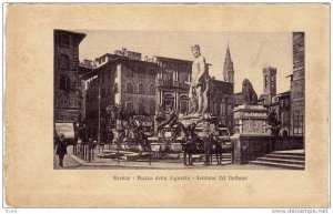 Piazza Della Signoria, Fontana Del Nettuno, Firenze (Tuscany), Italy, 1900-1910s