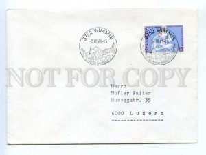 417396 Switzerland 1965 year COVER Wimmis real posted