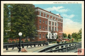 Penn Grove Hotel, Grove City, Pa (U/R Corner Crease)