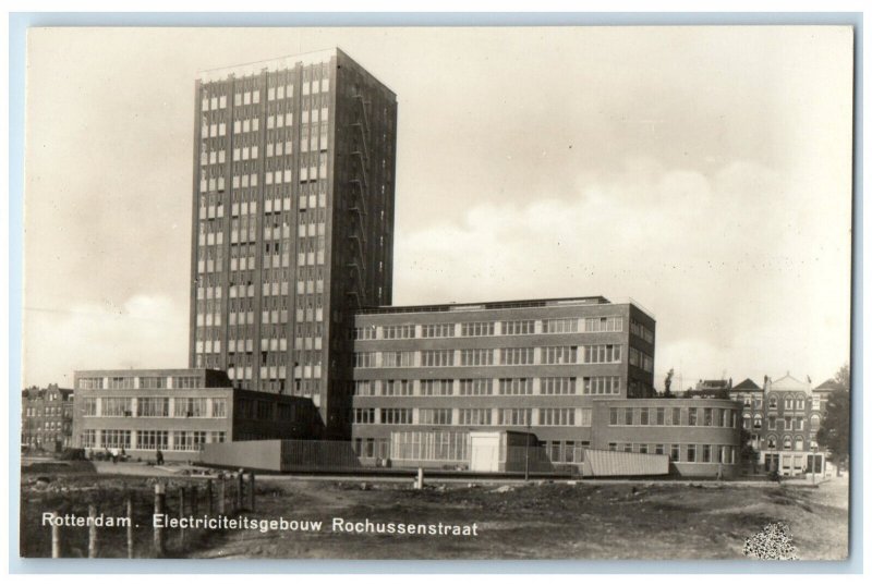 c1910 Rochussen Street Rotterdam Netherlands Antique RPPC Photo Postcard