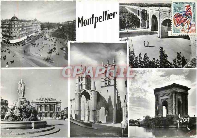 Postcard Modern Montpellier