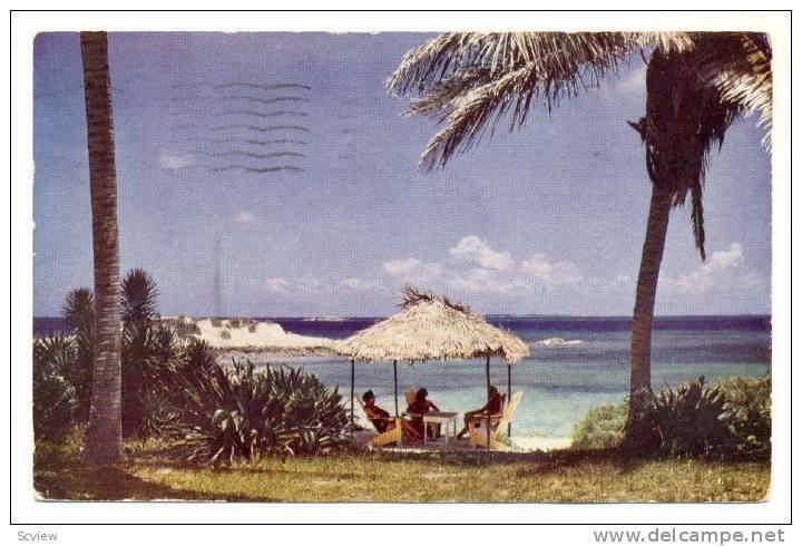 Honeymoon Hut, Paradise Beach, Nassau, Bahamas, PU-1954