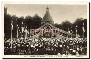 Old Postcard Sainte Anne D & # 39Auray Mass At La Scala Sancta Folklore