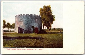 Old Round Tower Fort Snelling Saint Paul Minnesota MN Historical Postcard