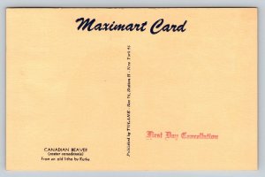 1954 Canada Beaver Maximum Card First Day Issue Ottawa Postmark Kurka Litho