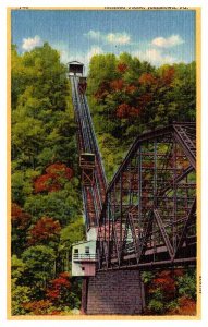 Postcard TRAM SCENE Johnstown Pennsylvania PA AR0804