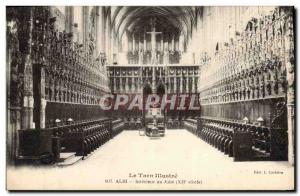 Old Postcard Organ Albi Interior of jube