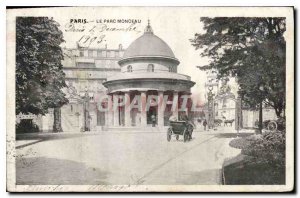 Postcard Old Paris Parc Monceau