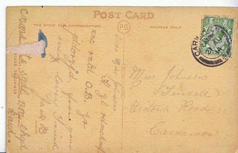 Genealogy Postcard - Family History - Johnson - Victoria Road - Carnarvon  A1204
