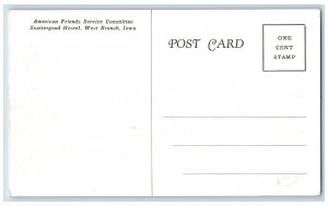 c1920's Scattergood Hostel American Friends Service West Branch Iowa IA Postcard
