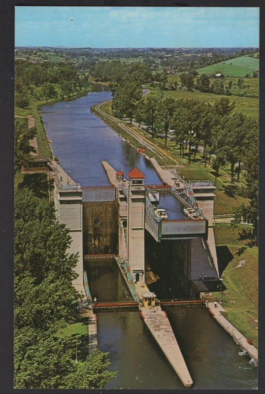 Canada Ontario PETERBOROUGH Aerial World Famous Hydraulic Lift Lock ~ Chrome